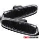 Fit 2000-2005 Toyota Celica MR2 Spyder Black Bumper Side Marker Signal Lights