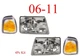 06 11 Ford Ranger 4Pc Head & Park Light Kit Complete Assemblies