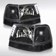 Fit 1998-2000 Ford Ranger Led Black Headlights+Corner Turn Signal Lamps Pair