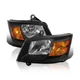 Black Headlights Fit For Dodge Grand Caravan 2008-2010, L+R Pair