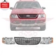 New Front Chrome / Gray Grille & Headlight & Park Light Fits 2002-2003 Explorer
