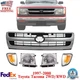 Grille Assembly + Headlights + Corner Lights For 1997-2000 Toyota Tacoma 2WD/RWD