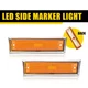 For 1981-91 Chevy GMC Amber C/K Front Bumper Side Marker Fender Light Lamp Shell