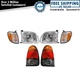 TRQ Lighting Kit Front & Rear Fits 2000-2004 Toyota Tundra