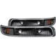 Anzo USA 511065 Parking Lights Euro-Style Clear Lens Black Housing Chevy Set