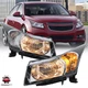 2X Chrome Left&Right Headlights For 2011-2015 Chevy Cruze Sedan 4-Door Headlamps