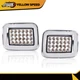 Fit For 2003-2009 Hummer H2 Chrome LED Corner Signal Lights Parking Lamps LH+RH