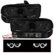 Smoke Fits 1998-2004 Chevy S10 Blazer Dual Halo Projector Headlights+Bumper Lamp