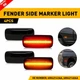 4X Smoked LED Fender Side Marker Lights For 10-18 Dodge RAM 2500 3500 Dually Bed
