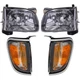 Headlight & Corner Light Lamp Chrome Trim Kit Set of 4 for 01-04 Toyota Tacoma