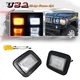 Clear Switchback LED Front Bumper Turn Signal Lights DRL For 2003-2009 Hummer H2