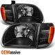 Fits 00-04 Toyota Tundra Regular|Access Cab [Black] Headlights w/ Corner Light