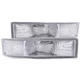 ANZO 511027 Parking Signal Lights Chrome Euro For 1995-2005 Chevrolet Astro Van