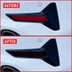FOR 19-22 BMW 3 Series G20 Rear Reflector SMOKE Precut Vinyl Tint Overlays