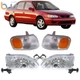 Combo Corner Parking Signal Lights Pair Headlights For Toyota Corolla 1998-2000