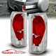 1989-1996 For Ford F150/F250/F350 Bronco Factory Style Red Clear Tail Lights