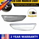 For Infiniti G35 2003-2007 Clear Coupe LED White Side Marker Lamps Light Bumper