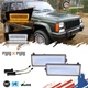 For 84-96 Jeep Cherokee & 86-92 Comanche Clear LED DRL Turn Signal Lights 2PCS