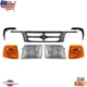 For 1995-1997 Ford Ranger Front Grille Headlight Grille Extensions Parking Light