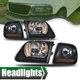 Black Headlights+Amber Corner Lights Fit For 97-03 Ford F150/99-02 Expedition