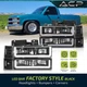 Black Bumper Corner LED DRL Headlight For 94-98 GMC C/K C10 Full Suburban Sierra