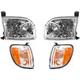 Headlights Turn Signal Lamps Kit 4 PCS Set For Toyota Tundra Regular Access Cab