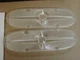 1958 PONTIAC NOS GM PARK LAMP TURN SIGNAL LENSES PAIR CHIEFTAIN STAR CHIEF SUPER