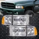 Headlights W/Xenons Set Fits 99-02 Dodge Ram Sport 1500 2500 CH2502123 CH2503123