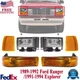 Headlights Assembly + Corner & Signal Lights For 1989-1994 Ford Ranger /Explorer