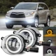 FIT Toyota Highlander 2014-2020 Front Bumper LED Fog Lights Lamp Left&Right Side