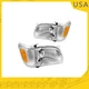 Halogen Headlight Assembly Set For 2001-2004 Toyota Tacoma Amber Turn Signal