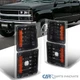 Fit 94-98 Chevy C10 C/K Silverado Suburban Tahoe Black Corner Lamps Signal Light