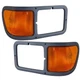 Headlight Bezel With Corner Lights Pair For 2000-2015 Ford F-650 and F-750 F650