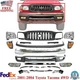 Front Bumper Kit + Grille + Brackets + Lights For 2001-2004 Toyota Tacoma 4WD