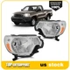 2Pcs Pair Chrome Headlight Assembly For 2012-2015 Toyota Tacoma Pickup 2.7L 4.0L