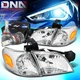 FOR 1997-2005 CHEVY VENTURE/SILHOUETTE HEADLIGHT LAMPS W/LED SLIM STYLE CHROME