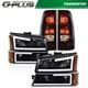 Fit For 2003-2007 Chevy Silverado 1500 2500 3500 LED DRL Headlights &Tail Lights