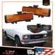 For 83-93 Chevry S-10 / 82-90 GMC S-15 Amber Front Bumper Parking Signal Lights
