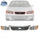 New Front Grille & Headlight & Corner Light Pair 5PC For 2000-2001 Toyota Camry