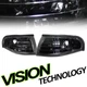 Black Turn Signal Parking Corner Lights Pair K2 For 94-98 Ford Mustang GT Cobra