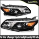 Pair Left & Right Headlights Assembly With Bulbs For Chevy Malibu 2016 2017 2018