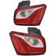 Driver & Passenger Outer LED Tail Light Assemblies For 18-21 Chevy Equinox