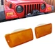 Pair For Jeep 1997-2006 Wrangler Amber Lens Front Turn Signal Parking Lights