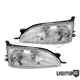 Left Right Sides Pair Halogen Headlamps Headlights for 1995-1996 TOYOTA CAMRY
