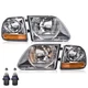 1Pair Headlights & Parking Corner Lights Fit For 97-03 Ford F150/99-02Expedition