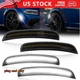 For 2015-2022 Dodge Charger Front & Rear LED Side Bumper Marker Smoked White LED
