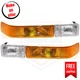 Turn Signal Light GM2521163 GM2520163 Set of 2 for 1998-2004 GMC Sonoma