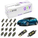 11 Bulbs Deluxe White Interior LED Dome Light Kit For Honda CR-Z 2010-2016 Lamps