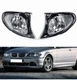 Fits BMW 2002-2005 E46 4D/5D Sedan 325i Pair White Corner Light Turn Signal Lamp