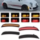 4PCS Front Rear Dynamic LED Side Marker Light For 2012-2017 Fiat 500 500C Abarth